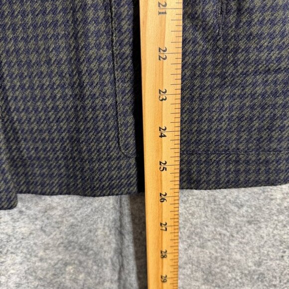 Vintage Devonshire Cream Gold Buttons Wool Houndstooth Boxy Blazer Size 14 - Picture 10 of 16